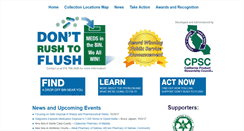 Desktop Screenshot of dontrushtoflush.org